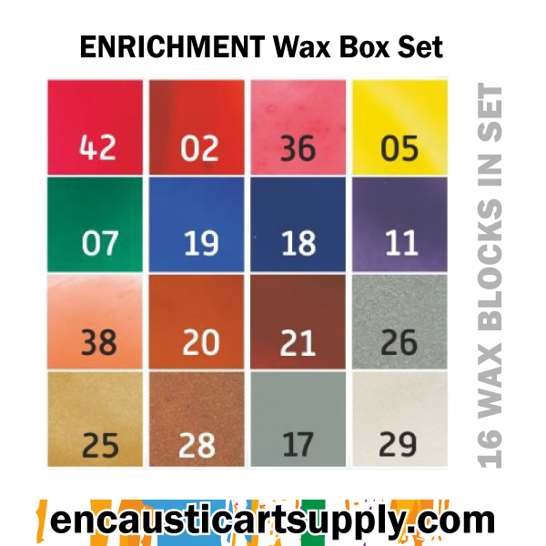 Encaustic Art Enrichment Selection of wax blocks