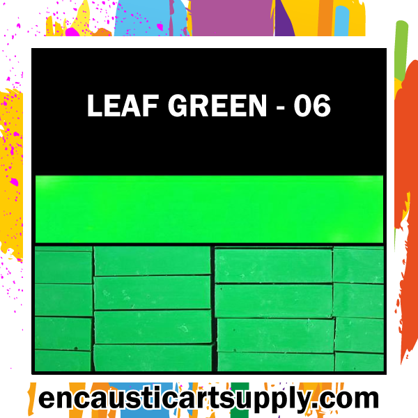 Encaustic Art Wax Blocks 16 pcs - Light green