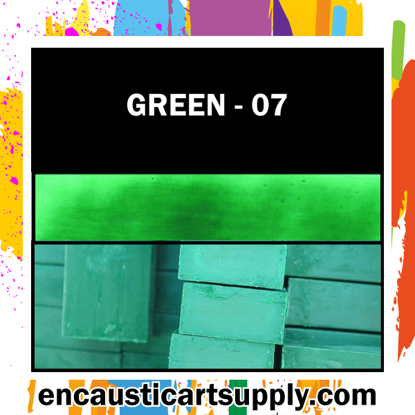 Encaustic Art Wax Blocks 16 pcs - Green