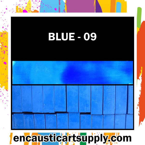 Encaustic Art Wax Blocks 16 pcs - Blue