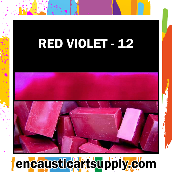 Encaustic Art Wax Blocks 16 pcs - Red violet