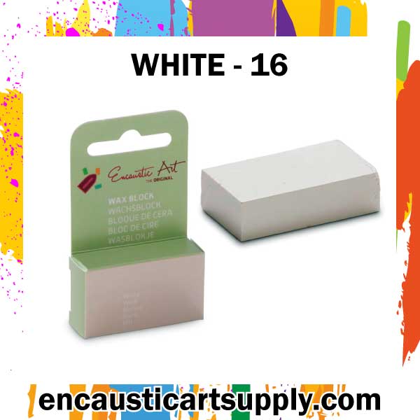 Encaustic Art Wax - Individual Boxed Block - White