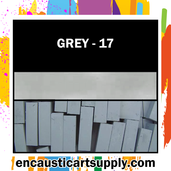 Encaustic Art Wax Blocks 16 pcs - Grey