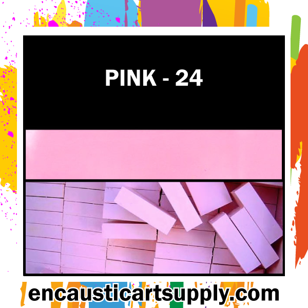 Encaustic Art Wax Blocks 16 pcs - Pink
