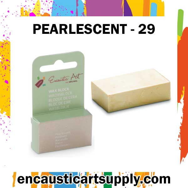 Encaustic Art Wax - Individual Boxed Block - Pearlescent