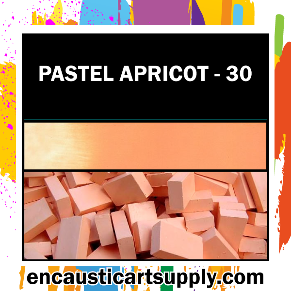 Encaustic Art Wax Blocks 16 pcs - Pastel apricot