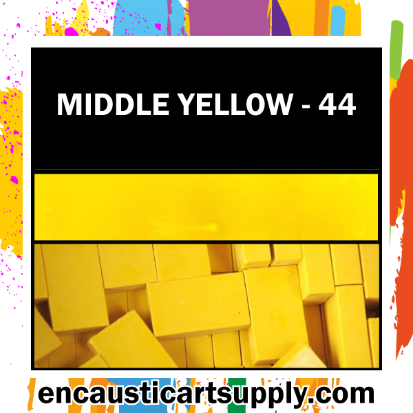 Encaustic Art Wax Blocks 16 pcs - Middle yellow