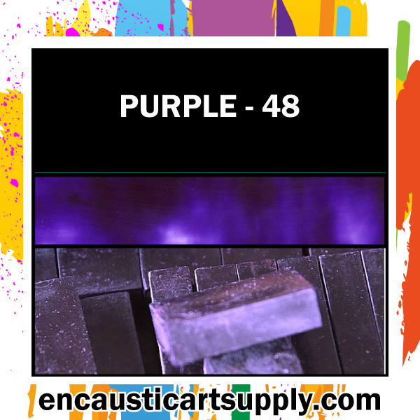 Encaustic Art Wax Blocks 16 pcs - Purple